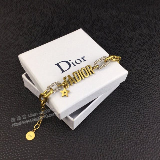 Dior飾品 迪奧經典熱銷火爆款jadior字母復古手鏈  zgd1153